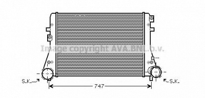 AVA QUALITY COOLING vwa4227 -  Интеркулер